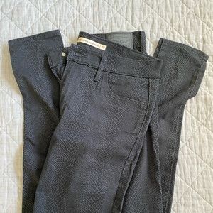 Levi’s snake skin jeans